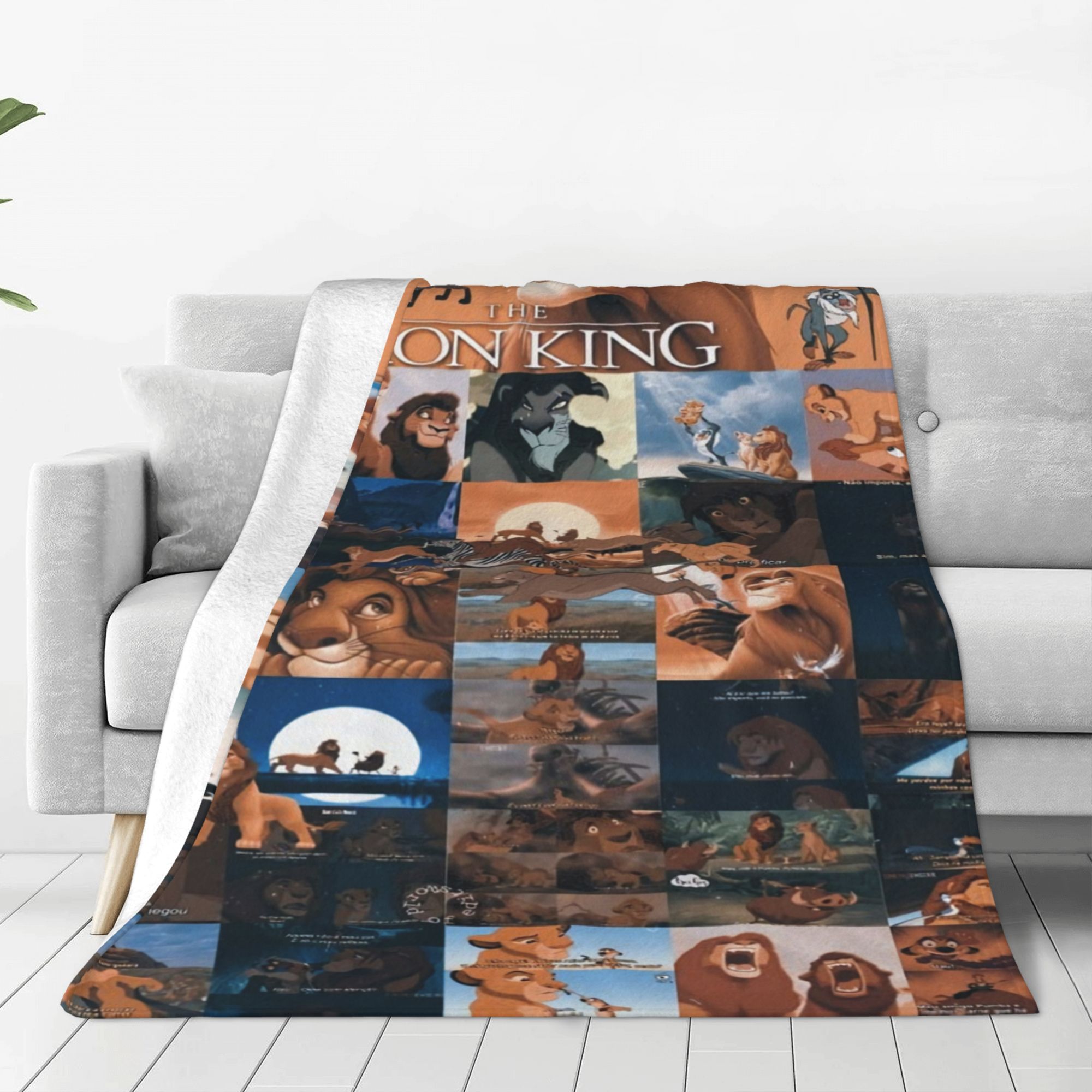 The Lion King Throw Blanket Soft Plush Travel Blanket For Bedroom Living Room Couch Office All Season Gift For Women Men Girls Boys